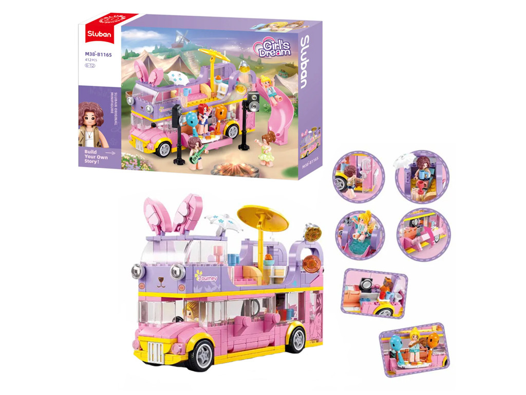 Конструктор Двоповерховий транспорт B1165 412 деталей, фото 1