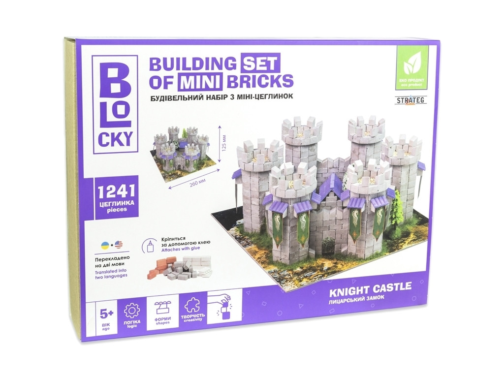 Конструктор з міні-цеглинок BLOCKY Лицарський Замок Strateg 31005, фото 1