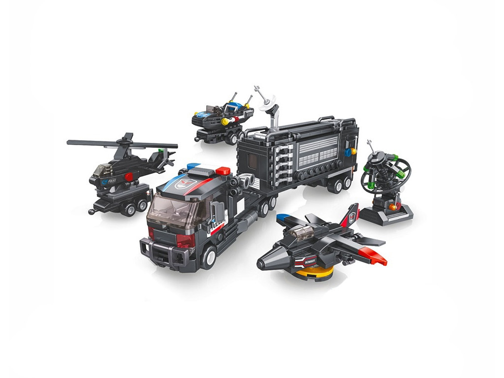 Конструктор 5в1 Поліцейська техніка KB 5903 627 деталей, фото 1