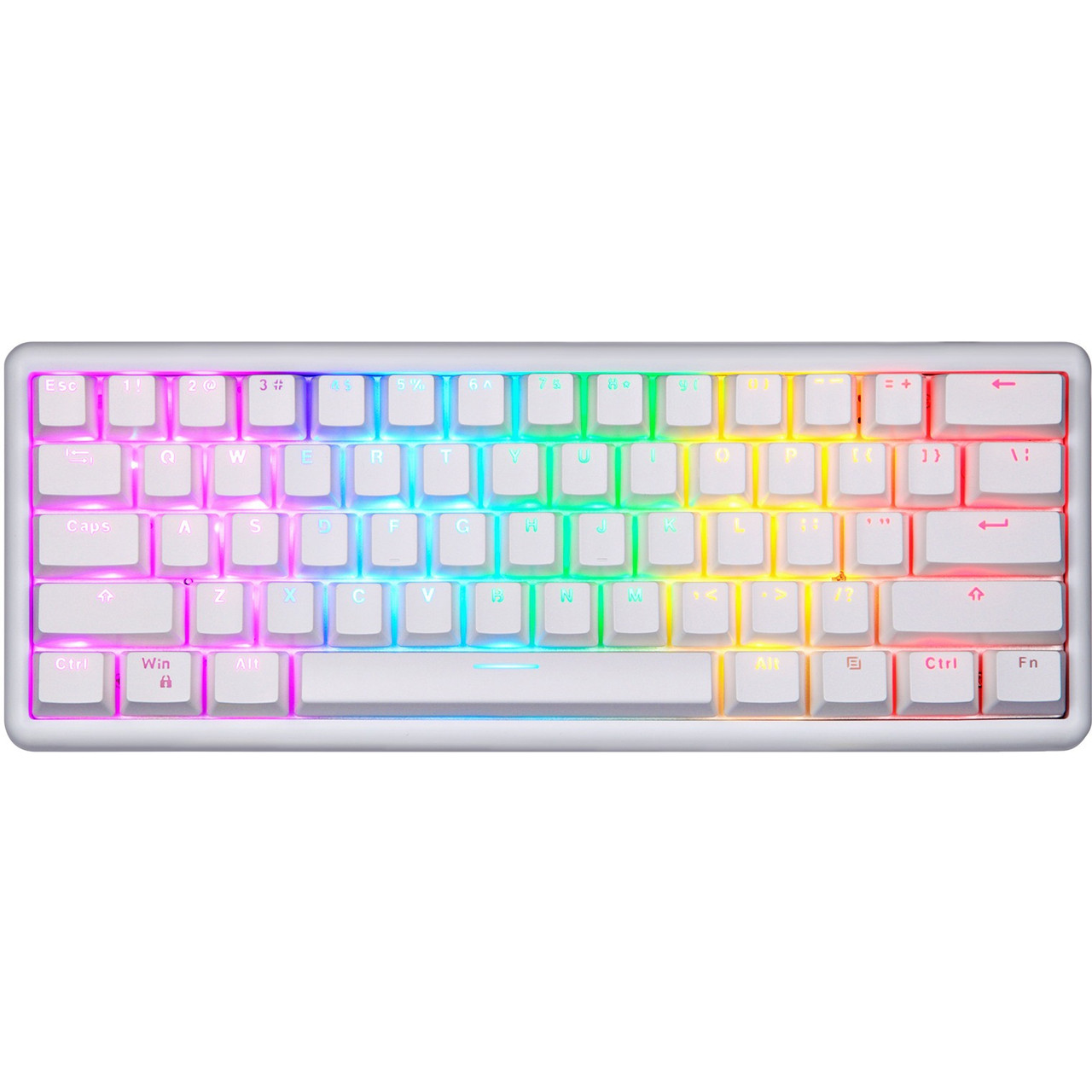 Клавіатура бездротова Motospeed SK66 Gateron Red Hot Swap White (mtsk66wmr), фото 1