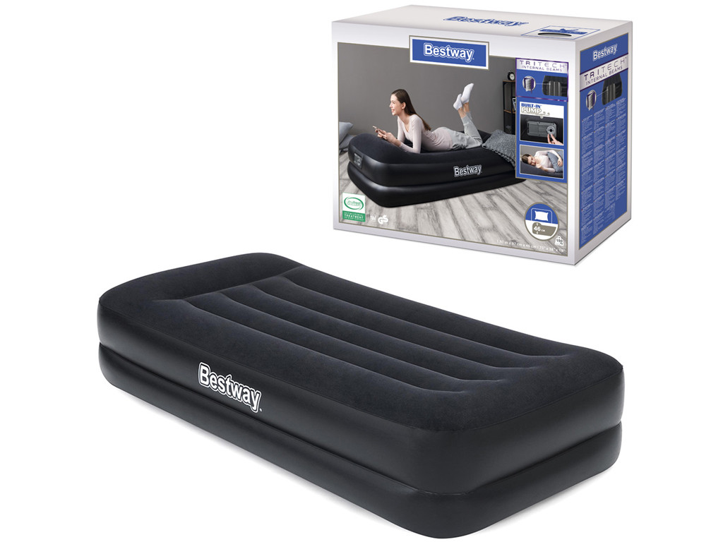 Велюр ліжко з вбудованим насосом Bestway 67401N, фото 1