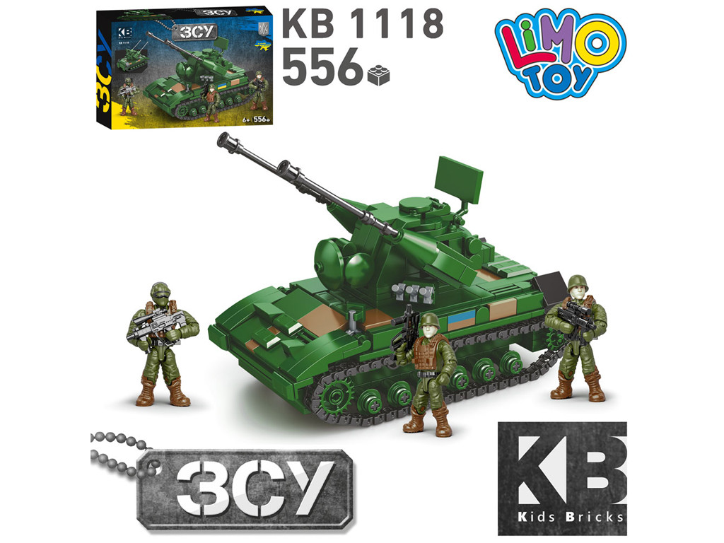 Конструктор військовий танк Limo Toy KB 1118 556 деталей, фото 1