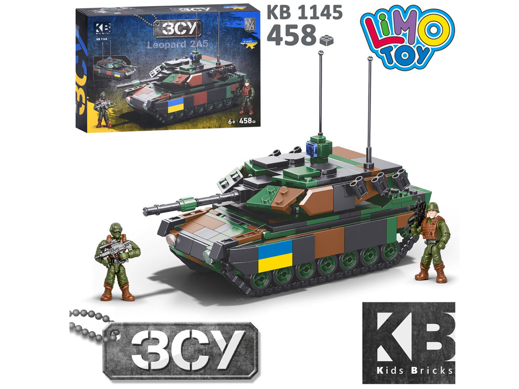 Конструктор танк Leopard 2A5 Limo Toy KB 1145 458 деталей, фото 1