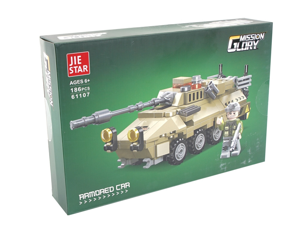 Конструктор Танк 61107 186 деталей, фото 1