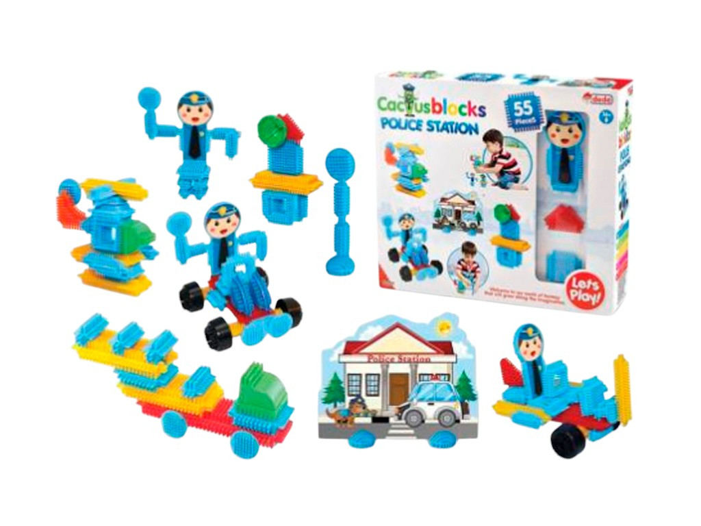 Конструктор кактусовий Поліцейський відділок, 55 деталей 03307, фото 1