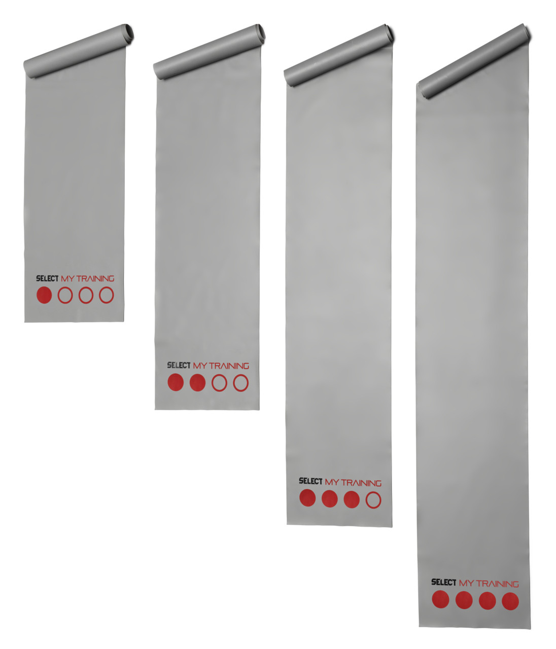 Набір тренувальних стрічок SELECT Recoveryband 1-4 (990) сірий, one size