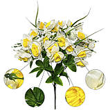Штучні квіти букет нарцисів 33 задоволення, 50см, фото 5