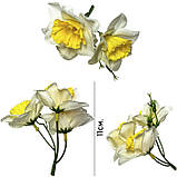 Штучні квіти букет нарцисів 33 задоволення, 50см, фото 7