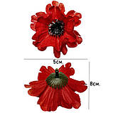 Штучні квіти букет чорнобривці різнокольорові, 42см, фото 5