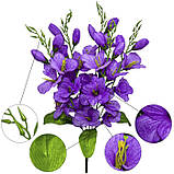 Штучні квіти букет гладіолуси Першокласник, 64см, фото 2