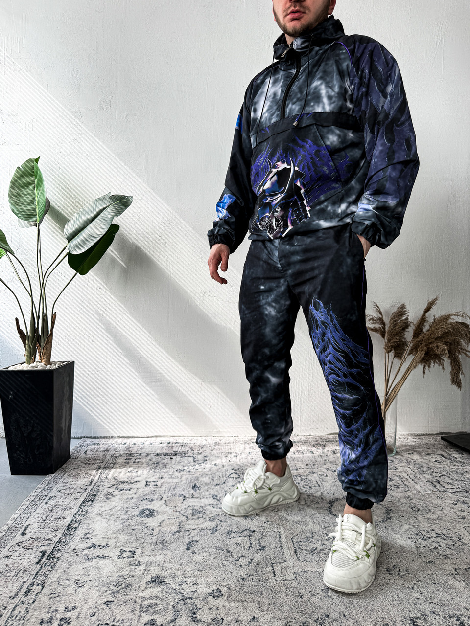 Спортивний костюм плащівка анорак джогери