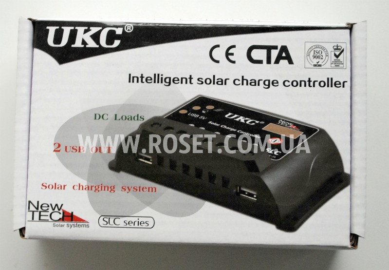 Контролер для сонячної панелі - UKC Intelligent solar charge controller SLC-20A