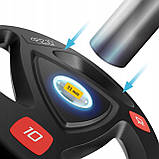 Диск олімпійський 4FIZJO 2 x 10 кг 51 мм металевий, прогумований Black (P-5905973401289), фото 3