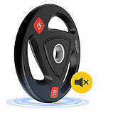 Диск олімпійський 4FIZJO 2 x 10 кг 51 мм металевий, прогумований Black (P-5905973401289), фото 8