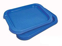 Піднос пластиковий прямокутний 570*390мм синій ТМ КОНСЕНСУС