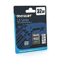 Карта памяти Patriot LX microSDHC Class 10 UHS-I, 32GB lamp