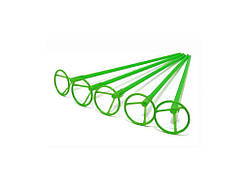 Палочка-тримач для кульки фольгованої 50см, зелена (10шт) ТМ PELICAN