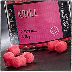 Вафтерc Carp Catchers Fluo Dumbell Wafters KRILL 12*9 mm