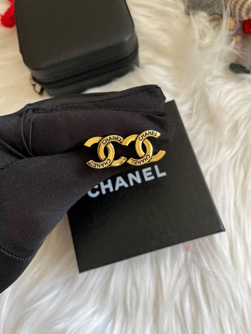 Жіночі брендові сережки Шанель Chanel люкс якість, фото 1