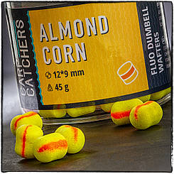Вафтерc Carp Catchers Fluo Dumbell Wafters ALMOND CORN 12*9 мм