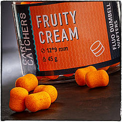 Вафтерc Carp Catchers Fluo Dumbell Wafters FRUITY CREAM 12*9 мм