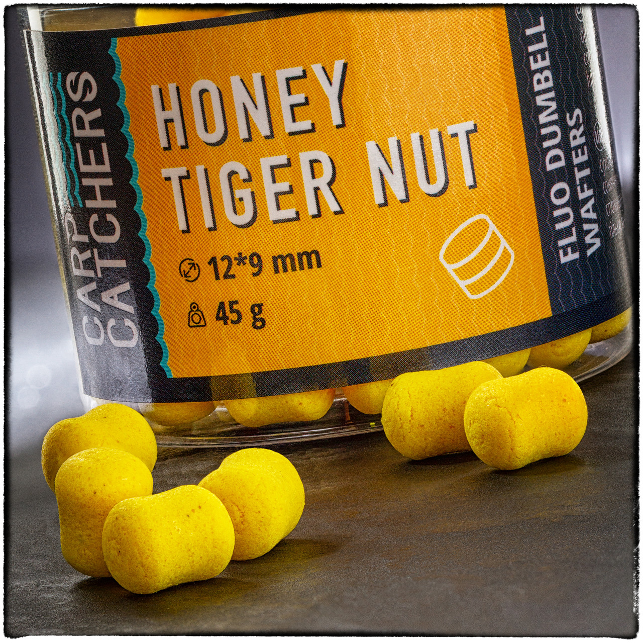 Вафтерc Carp Catchers Fluo Dumbell Wafters HONEY TIGER NUT 12*9 мм