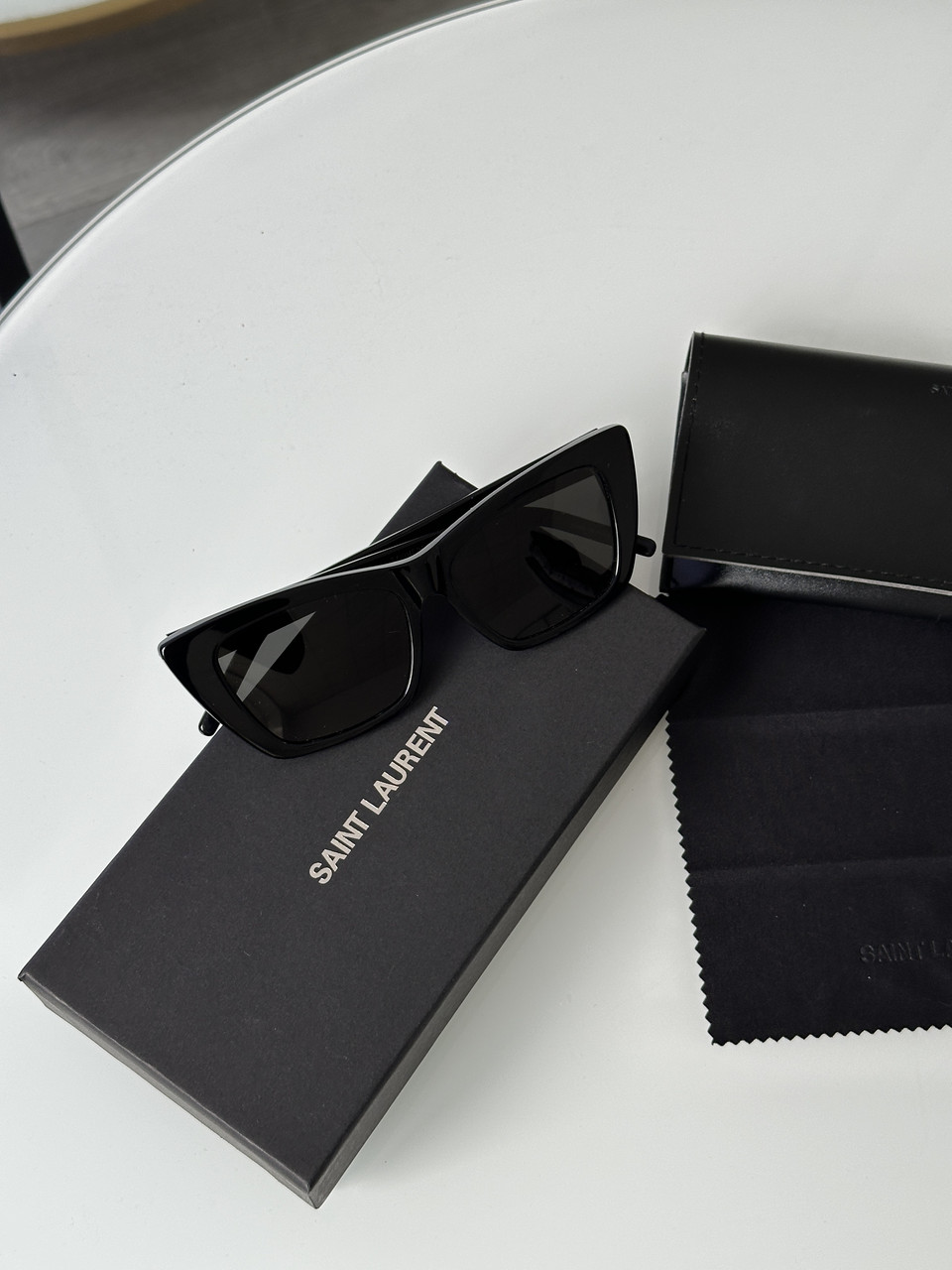 Жіночі брендові окуляри Saint Laurent SL 276 MICA Black/Black 53/16/145 53/16/145 люкс якість