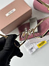 Жіночі брендові окуляри Miu Miu SMU56ZS 2VN-50K Gold 56/17/140 56/17/140 люкс якість, фото 5