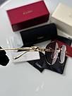 Жіночі брендові окуляри Cartier Panthère Pink/Gold CT0504S 58/16/135 58/16/135 люкс якість, фото 4