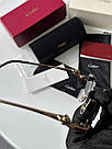 Жіночі брендові окуляри Cartier Panthère Black/Gold CT043CS 58/15/140 люкс якість, фото 3