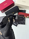 Жіночі брендові окуляри Cartier Panthère Black/Gold CT043CS 58/15/140 люкс якість, фото 4