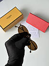 Жіночі брендові окуляри Fendi FE4075US 6LB/IC Brown/Gold 54/15/135 54/15/135 люкс якість, фото 3