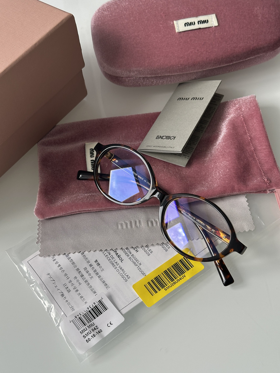 Жіночі брендові окуляри Miu Miu SMU04Z VAU-02N Leo 50/18/140 BK 50/18/140 люкс якість