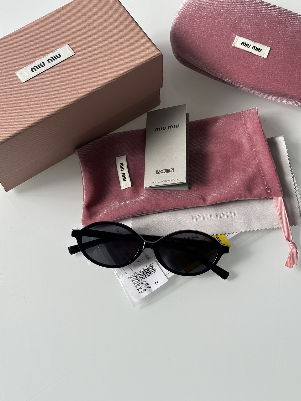Жіночі брендові окуляри Miu Miu SMU04Z VAU-05N Black/Black 50/18/140 BK 50/18/140 люкс якість
