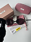 Жіночі брендові окуляри Miu Miu SMU04Z VAU-05N Black/Black 50/18/140 BK 50/18/140 люкс якість, фото 5