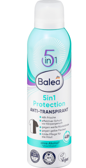 Дезодорант-антиперспирант 5 в 1 Balea 200ml Германия