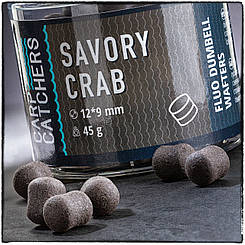 Вафтерc Carp Catchers Fluo Dumbell Wafters SAVORY CRAB 12*9 мм