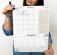 Магнитный планер на холодильник А3 (30х42 см) "Месяц и Неделя" (календарь)