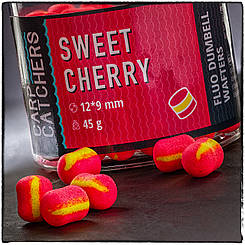 Вафтерc Carp Catchers Fluo Dumbell Wafters SWEET CHERRY 12*9 мм
