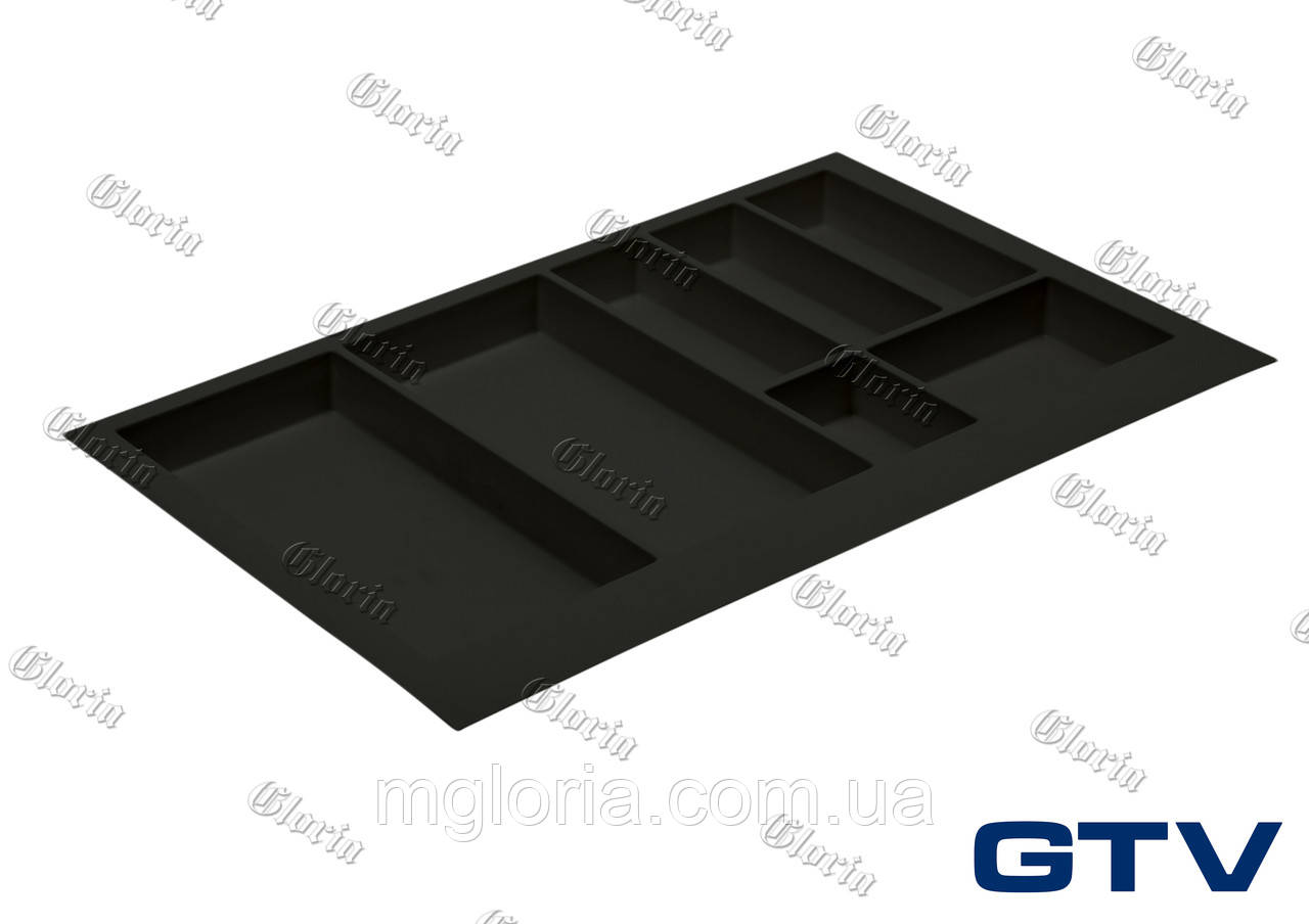 Лоток для столових приборів GTV Axispace черный 800 мм