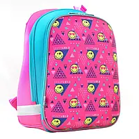 Рюкзак шкільний ортопедичний каркасний YES Н-12  Smiley 554497 для дівчинки