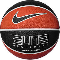 М'яч баскетбольний Nike ELITE ALL COURT 8P 2.0 DEFLATED помаранчевий, чорний Уні 7 original Акція Знижка