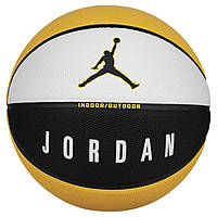 М'яч баскетбольний Nike JORDAN ULTIMATE 2.0 8P DEFLATED білий, чорний, жовтий Уні 7 original Акція Знижка