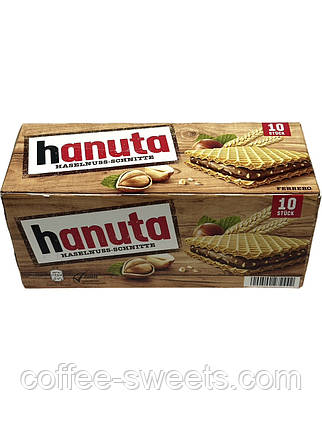 Вафли Hanuta Haselnusse Ferrero з фундуком 220 г. (10*22 ), фото 1