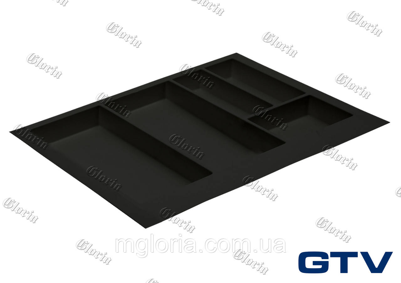 Лоток для столових приборів GTV Axispace чорний 700 мм