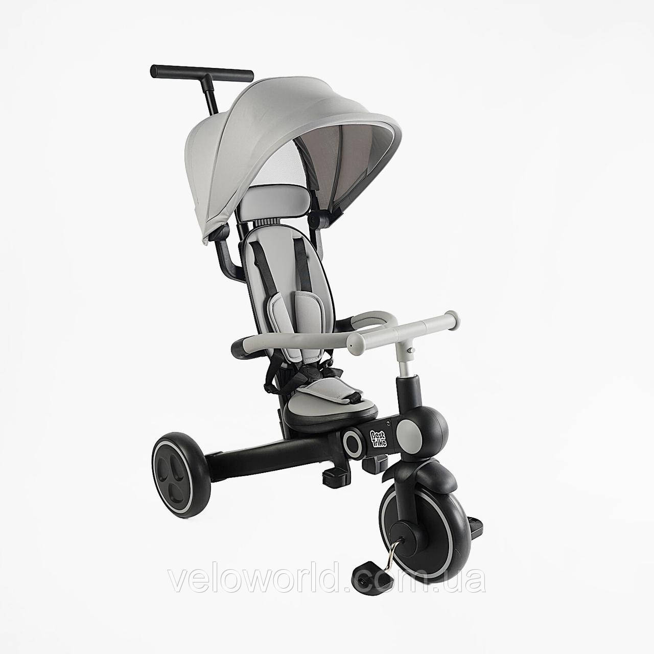 Велосипед-трансформер 3-х кол. BS-12-411 Best Trike (1) матеріал рами нейлон, колесо EVA , батьківська ручка, в коробці