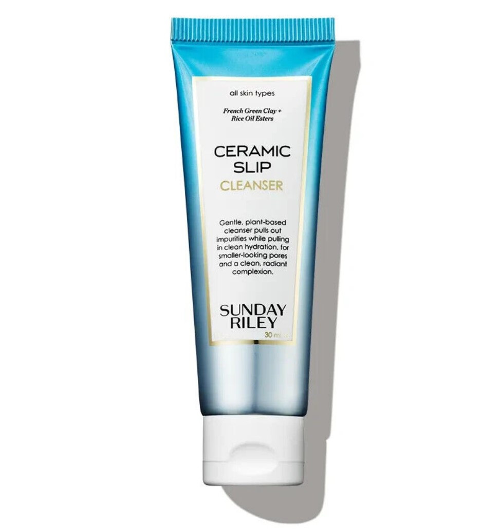 Sunday Riley Ceramic Slip Cleanser 30 мл: м'який очищувач для обличчя з глиною для глибокого очищення і зволоження шкіри