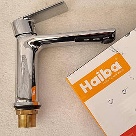 Латунний змішувач для умивальника з довгим виливом 146 мм HAIBA Alex Long 001