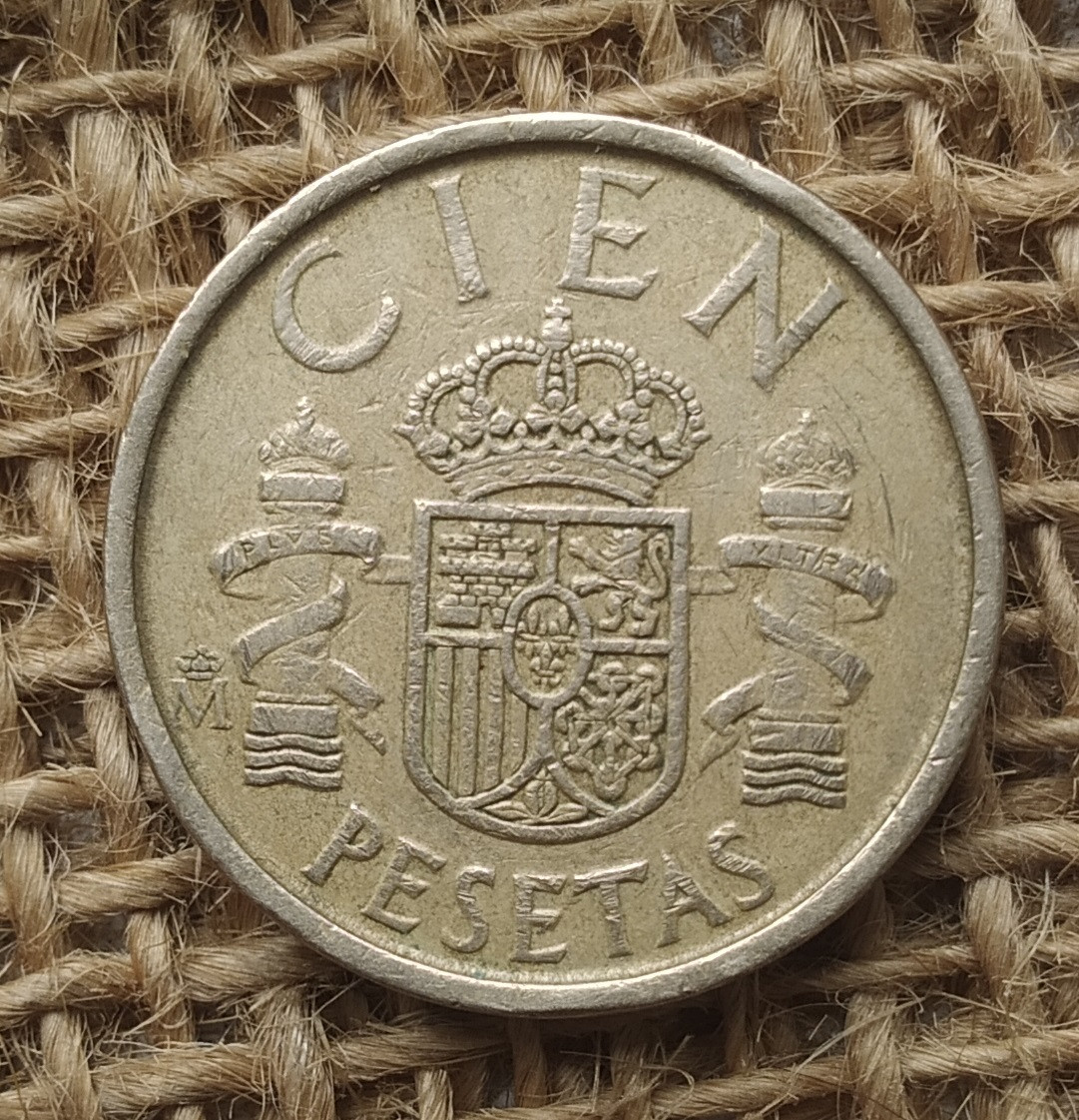 100 песет 1985 року. Iспанiя