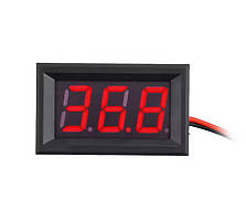 Вольтметр 4,5 - 30В, 0.56 LED, Червоний, в корпусі